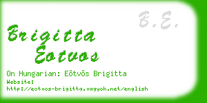 brigitta eotvos business card